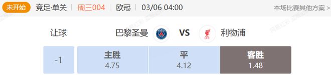 歐冠對(duì)決：巴黎圣日耳曼VS利物浦，拜仁VS勒沃庫(kù)森解析