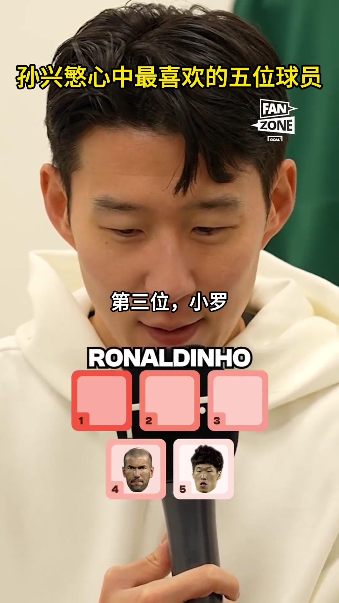 孫興愍心中最喜歡的5名球員：梅羅前二，齊達內(nèi)、樸智星入選！