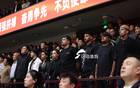 泰山隊(duì)外援觀戰(zhàn)，山東高速男籃主場(chǎng)大勝廣州98-77。