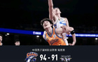 上海逆襲北京，洛夫頓41+10+9，王哲林25+15，94-91奪勝。