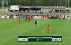國足U16半場0-1落后墨西哥，鄺兆鐳威脅，張伯霖射門被撲。