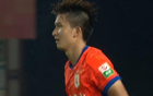 梅開二度，泰山B隊王昊斌獲中乙第16輪MVP。