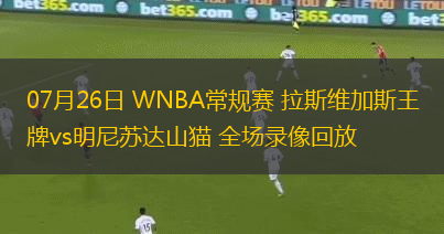 07月26日 WNBA常規(guī)賽 拉斯維加斯王牌vs明尼蘇達山貓 全場錄像回放